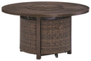 Paradise Trail - Round Fire Pit Table - Medium Brown