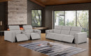 1208 - Leather Reclining Set (Sofa & Loveseat With 5 Power Recliners)