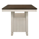 Tasnim - Counter Dining Table - Oak & Antique White
