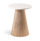 Cindra - Genuine Marble Top And Iron Base Table