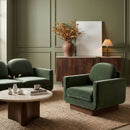 Diviento - Velvet Performance Fabric Upholstered Accent Chair
