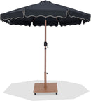 Amalfi - Aluminum Patio Umbrella - Light Brown Base / Light Brown Pole