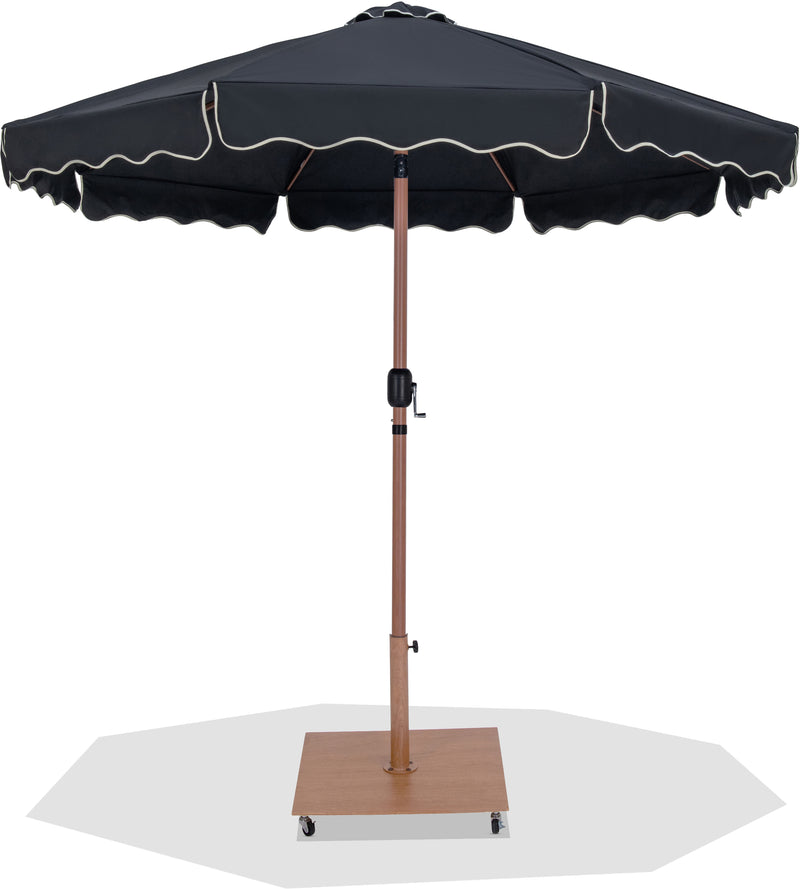 Amalfi - Aluminum Patio Umbrella - Light Brown Base / Light Brown Pole