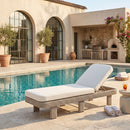 Sandbay - Olefin Water Resistant Fabric And Wicker Outdoor Patio Lounge Chair
