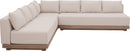 Solace - Olefin Performance Fabric 3 Piece Outdoor Patio Modular Sectional (2 Sofas & Corner Chair)