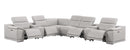 2679 - 8-Piece L-Shaped Power Reclining Sectional In Genuine Leather (4 Recliners)