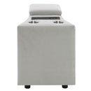 Emee - Console With USB - Gray Corduroy