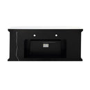 Noralie - 32" TV Stand With Fireplace & LED - Mirrored & Faux Diamonds