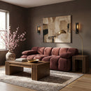 Orin - Velvet Performance Fabric Upholstered 2 Piece Modular Sofa