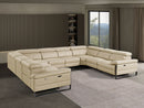 1246 - 8-Piece U-Shaped Modular Power Reclining Sectional With 4 Power Recliners And Power Headrests