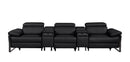 1246 - Modular Power Triple Reclining Dual Console Sofa With Power Reclining Headrests