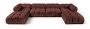 Orin - Velvet 6 Piece Modular Double Chaise Sectional