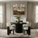 Atelier - Vegan Leather Upholstered Dining Chair (Set of 2) - Taupe / Painted Black