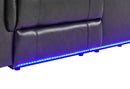 U8879 - Power Reclining Sofa With LED And Global Surround System - Charcoal