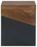 Trailbend - Accent Table - Brown / Gunmetal