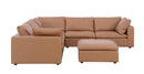 1100 - 6-Piece L-Shaped Sectional (Top-Grain Italian Leather)