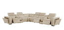1224 - 8-Piece L-Shaped Sectional Sofa In With 3 Power Recliners & Power Headrests