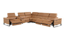 1246 - 7-Piece L-Shaped Modular Power Reclining Sectional With 3 Power Recliners And Power Headrests