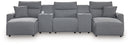ModMax II - Salt And Pepper - Reclining Sectional