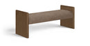 Hickory - Fabric Upholstered Bench - Brown Frame
