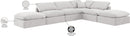 Indulge - Velvet 6 Piece Modular Armless Sectional
