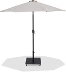 Fiji - Aluminum Patio Umbrella With Square Black Base