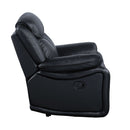 Ralorel - Motion Loveseat - Black Top Grain Leather