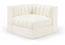 Rummi - Velvet Performance Fabric Upholstered Modular Corner Chair