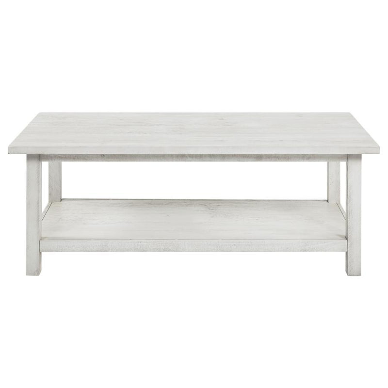 Payne - Wood Coffee Table with Shelf