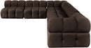 Orin - Velvet 6 Piece Modular L-Shaped Sectional