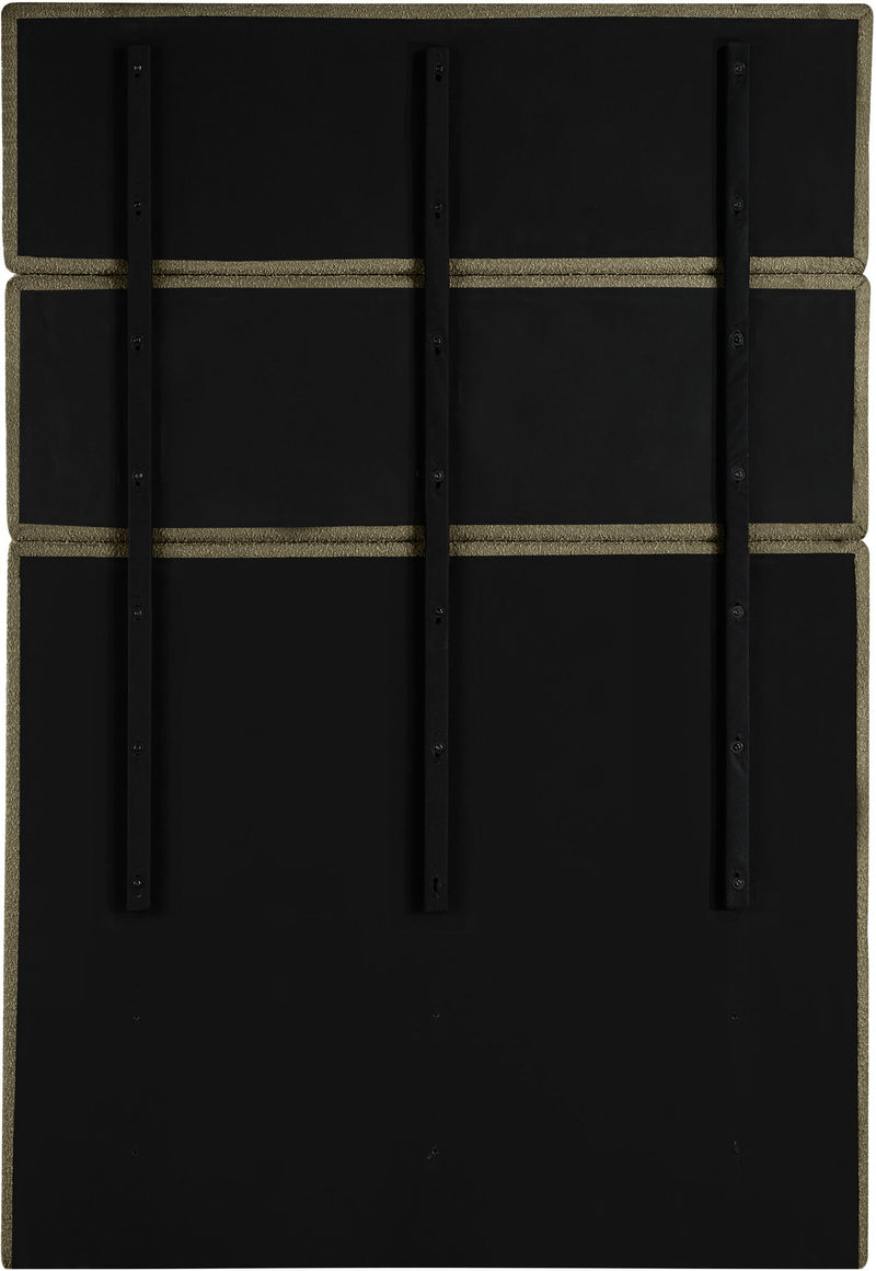 Adam - Boucle Fabric Bed With 89" Headboard