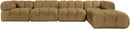 Orin - Fabric Velvet 5 Piece Modular Sectional