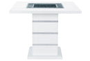 Monaco - 9 Piece Dining Room Set (Dining Table And 8 Dinning Chairs) - Gray / White