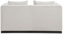 Alfie - Linen Textured Fabic Loveseat