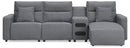 Modmax II - Reclining Sectional - Salt And Pepper