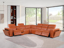 1224 - 7-Piece L-Shaped Sectional Sofa In With 3 Power Recliners & Power Headrests