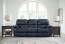 Leesworth - 3 Pc. - Power Reclining Sofa, Power Reclining Loveseat, Power Rocker Recliner - Ocean