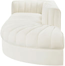 Rummi - Velvet Performance Fabric Upholstered 3 Piece Modular Sectional