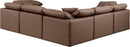 Indulge - Faux Leather 5 Piece Modular Corner Sectional