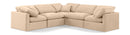 Indulge - Velvet 5 Piece Modular Corner Sectional