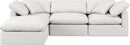 Indulge - Faux Leather 4 Piece Modular Sectional With Chaise