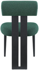 Dario - Boucle Dining Chair With Black Frame (Set of 2)