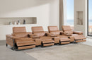 1246 - Modular Power Triple Reclining Triple Console Sofa With Power Reclining Headrests