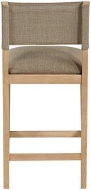 Avon - Linen Textured Performance Fabric Upholstered Counter Stool