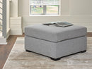 UrbanCrest - Oversized Accent Ottoman - Pewter
