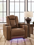Gruaro - Power Recliner With Adjustable Headrest - Amber