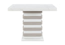 D2507 - 5 Piece Dining Room Set (Bar Table With Hidden Storage In The Base With 4 Bar Stools) - White