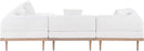 Laguna - 4 Piece 106.5" Upholstered Outdoor Patio Modular Sectional
