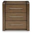 Marxmore - Three Drawer Night Stand - Brown
