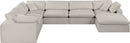 Comfy - 7 Piece Linen Modular Sectional With Chaise